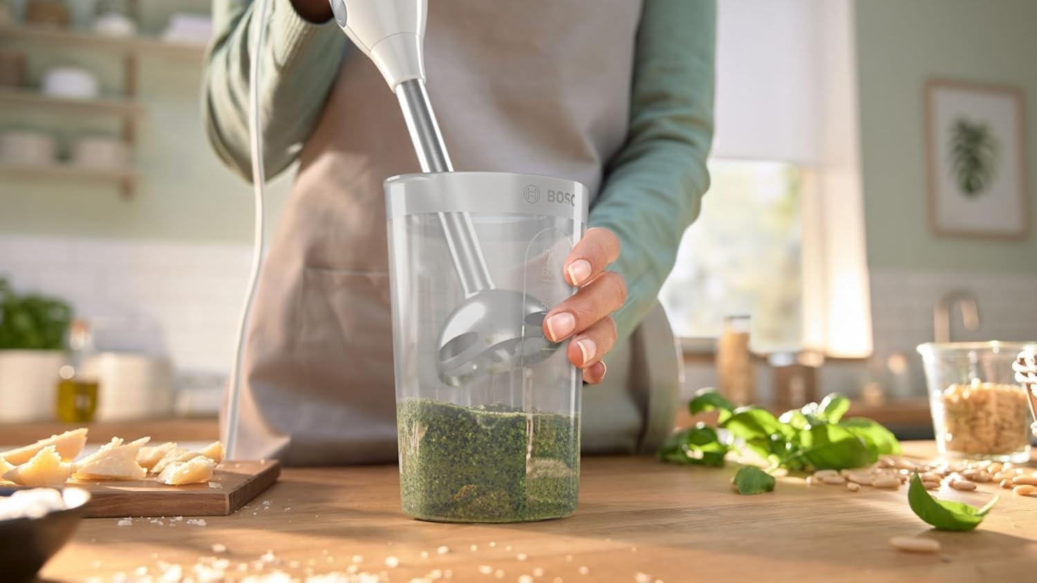 Bosch Stabmixer ErgoMixx, Edelstahl-Mixfuß, Mix- und Messbecher