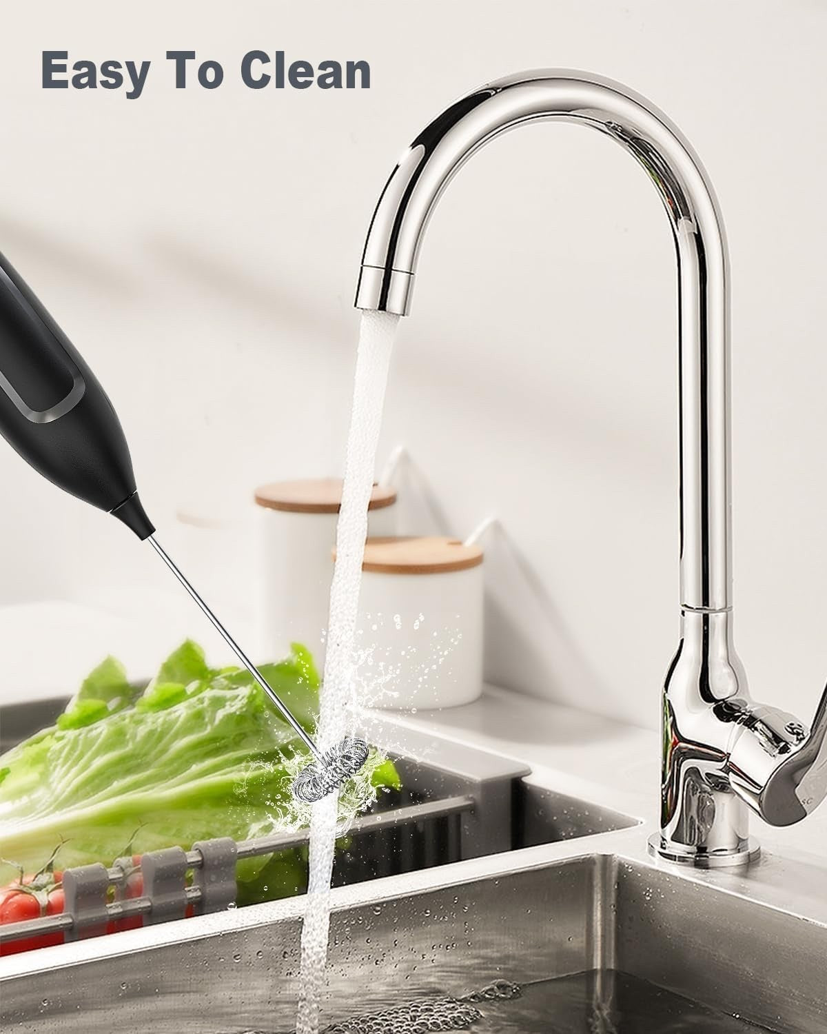 Milchaufschäumer Stab/Milchschäumer Elektrisch tragbarer mit Hoher Leistung