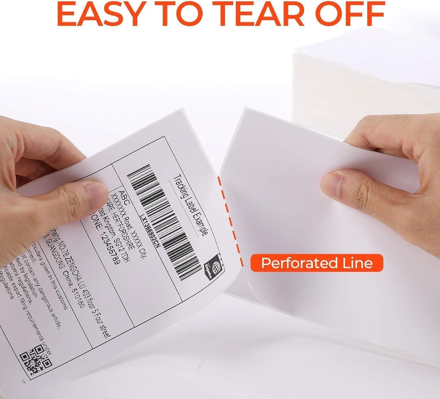 MUNBYN Versandaufkleber 4×6 DHL Etiketten (500 Stück 10.2 x 15.2 cm)