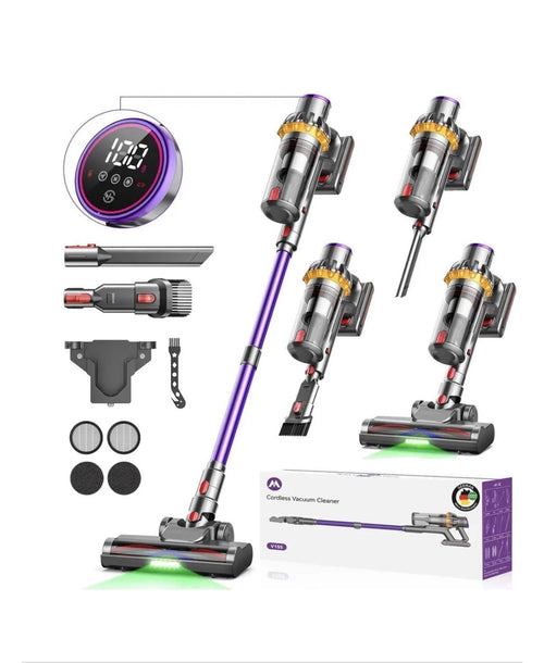 Handstaubsauger 80000Pa Akku Hand Stielstaubsauger 650W/75mins Akkustaubsauger